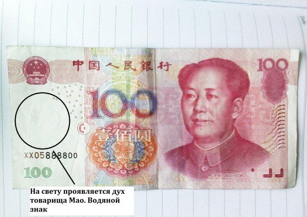 100 rmb watermark