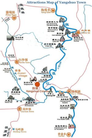 Attractions-Map-of-Yangshuo-Town